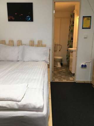 Хостелы 4 Gara de Nord Poshtel Бухарест Двухместный номер с 1 кроватью и собственной ванной комнатой-4